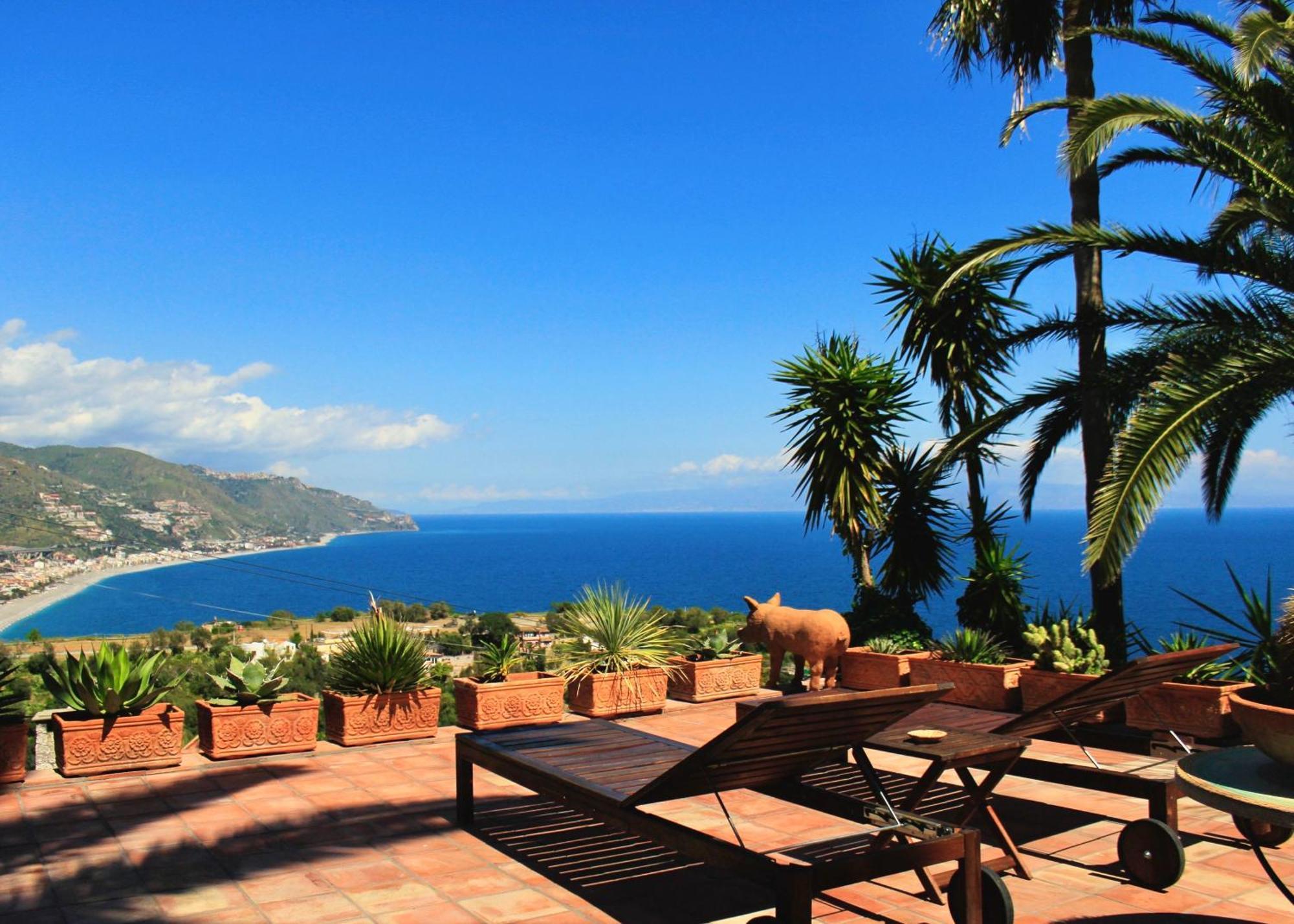 Villa Lou Taormina Private Villa With Panoramic Sea View Pool מראה חיצוני תמונה