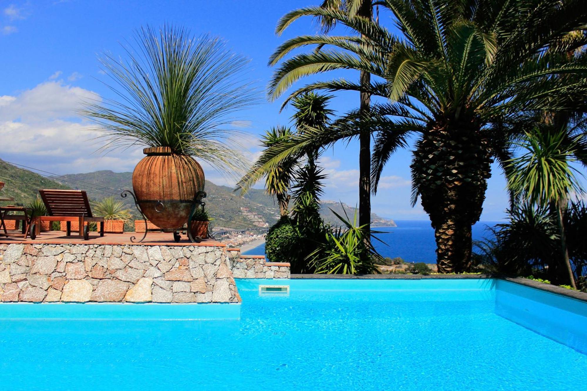 Villa Lou Taormina Private Villa With Panoramic Sea View Pool מראה חיצוני תמונה