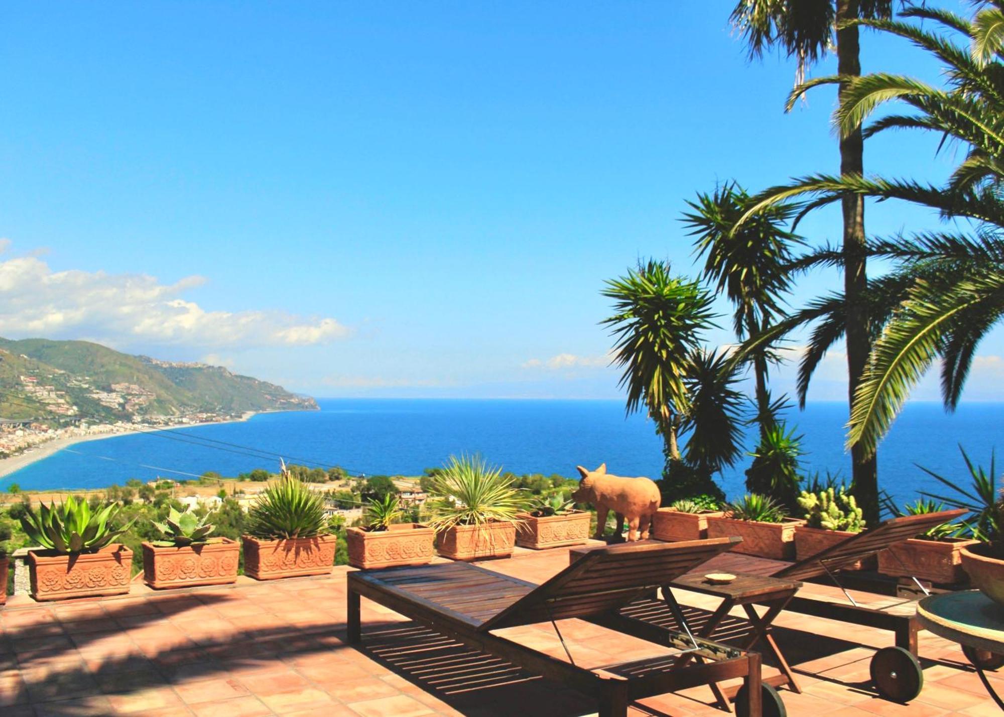 Villa Lou Taormina Private Villa With Panoramic Sea View Pool מראה חיצוני תמונה