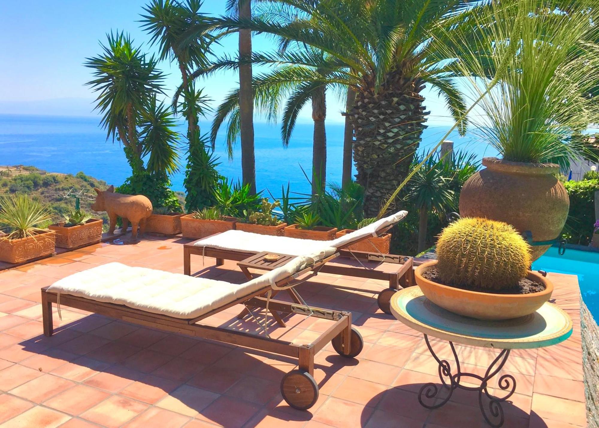 Villa Lou Taormina Private Villa With Panoramic Sea View Pool מראה חיצוני תמונה